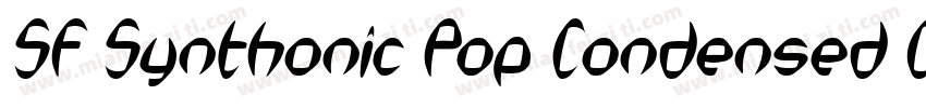 SF Synthonic Pop Condensed Oblique字体转换